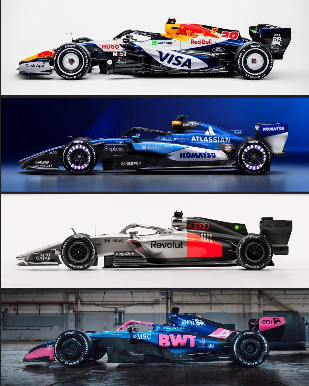 f18支车队已经公布了新赛季涂装，还剩下阿斯顿马丁、迈凯伦和凯迪拉克