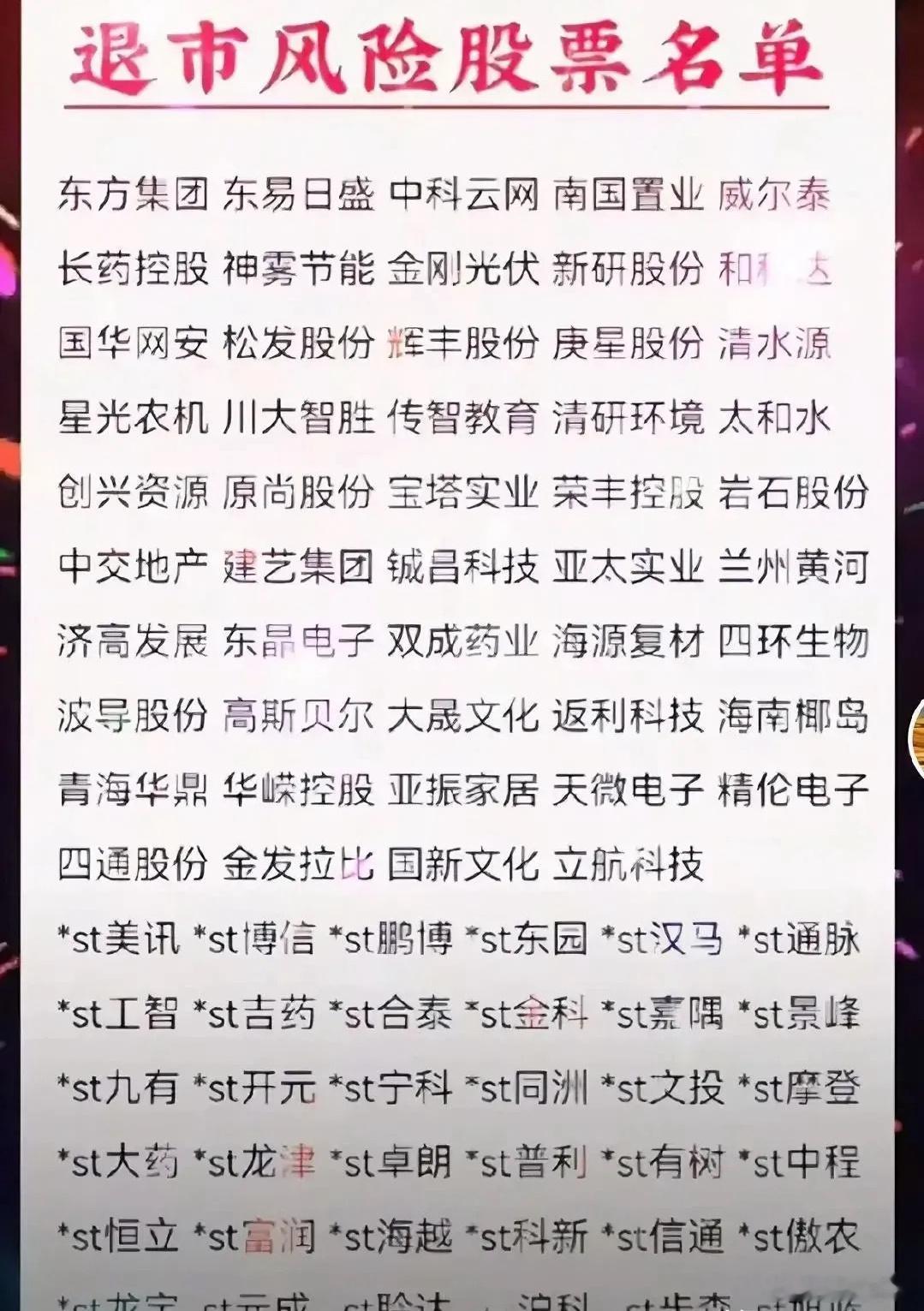 瞪大眼睛，看一看退市风险名单怎么样？值得注意的是，谁做年报的逐步公布，特别是密集