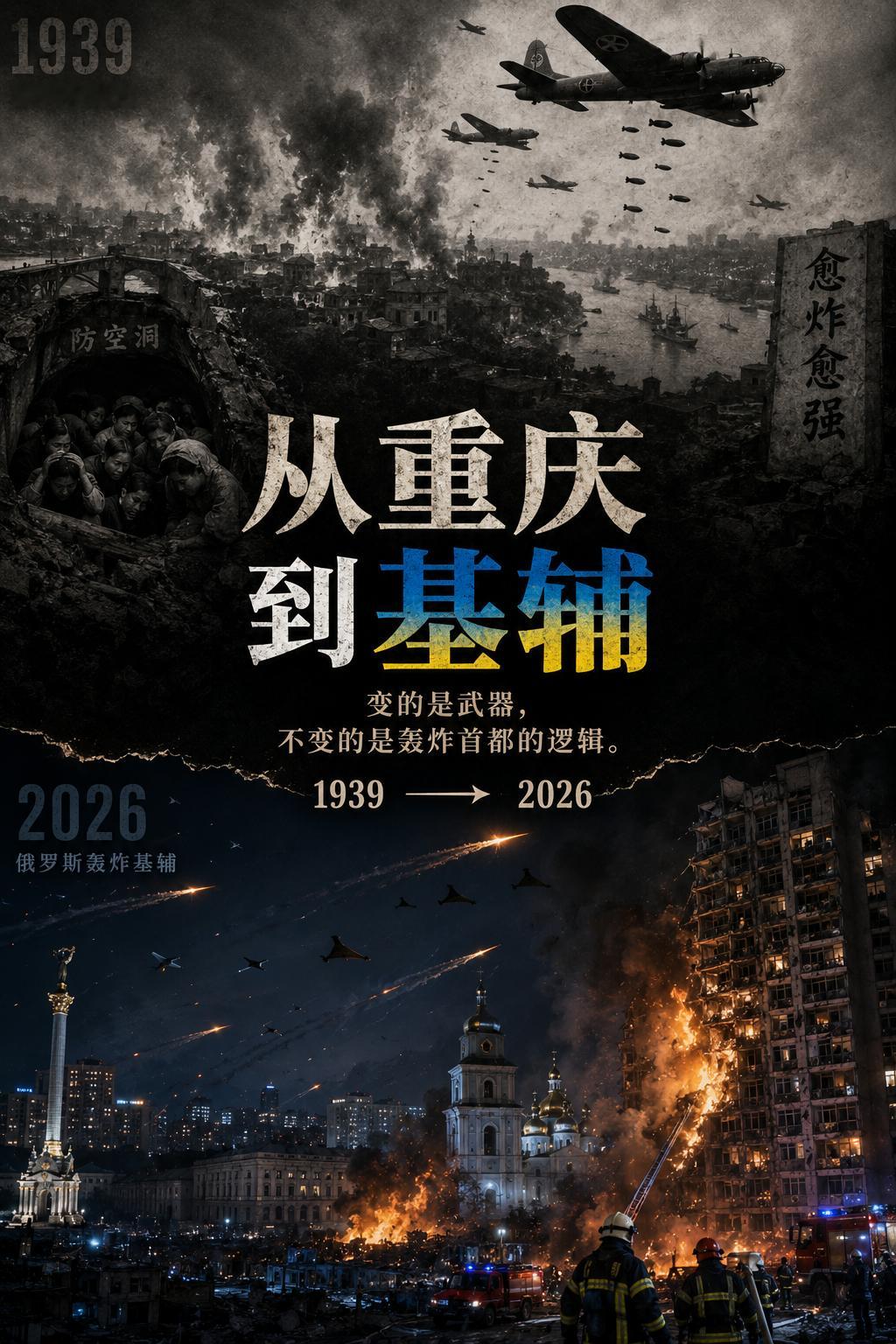 俄罗斯轰炸基辅和当年日本轰炸重庆有何相似之处？Claude对此解答:这是一个