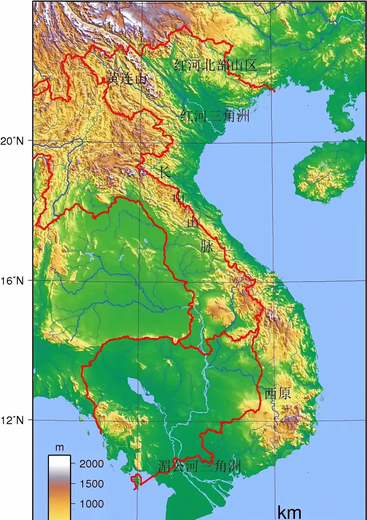 红河三角洲一直在增大，北部湾也一直在减小红河三角洲是越南的国土精华，年纪不大却