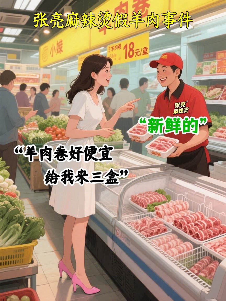 张亮麻辣烫假羊肉卷事件…
