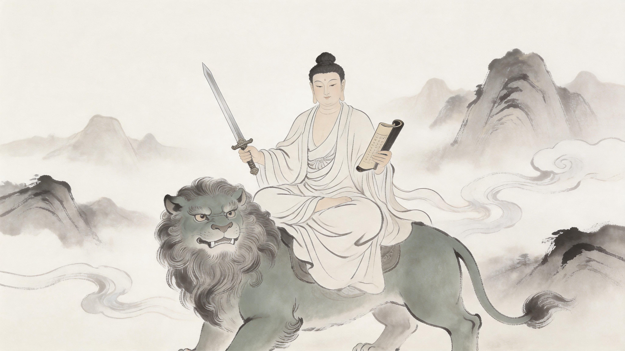 一念清净，文殊感应；好运如约，所愿皆应
