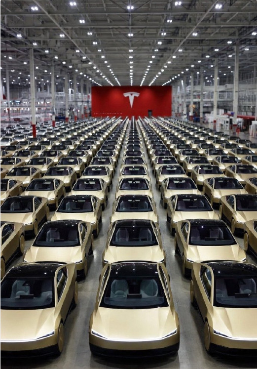 特斯拉宣布首辆Cybercab下线马斯克送上祝贺Cybercab摒弃方向盘