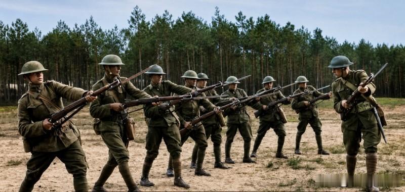 在1914-1918年间都那场世界大战时期，士兵之间使用刺刀进行的白刃战成了风靡