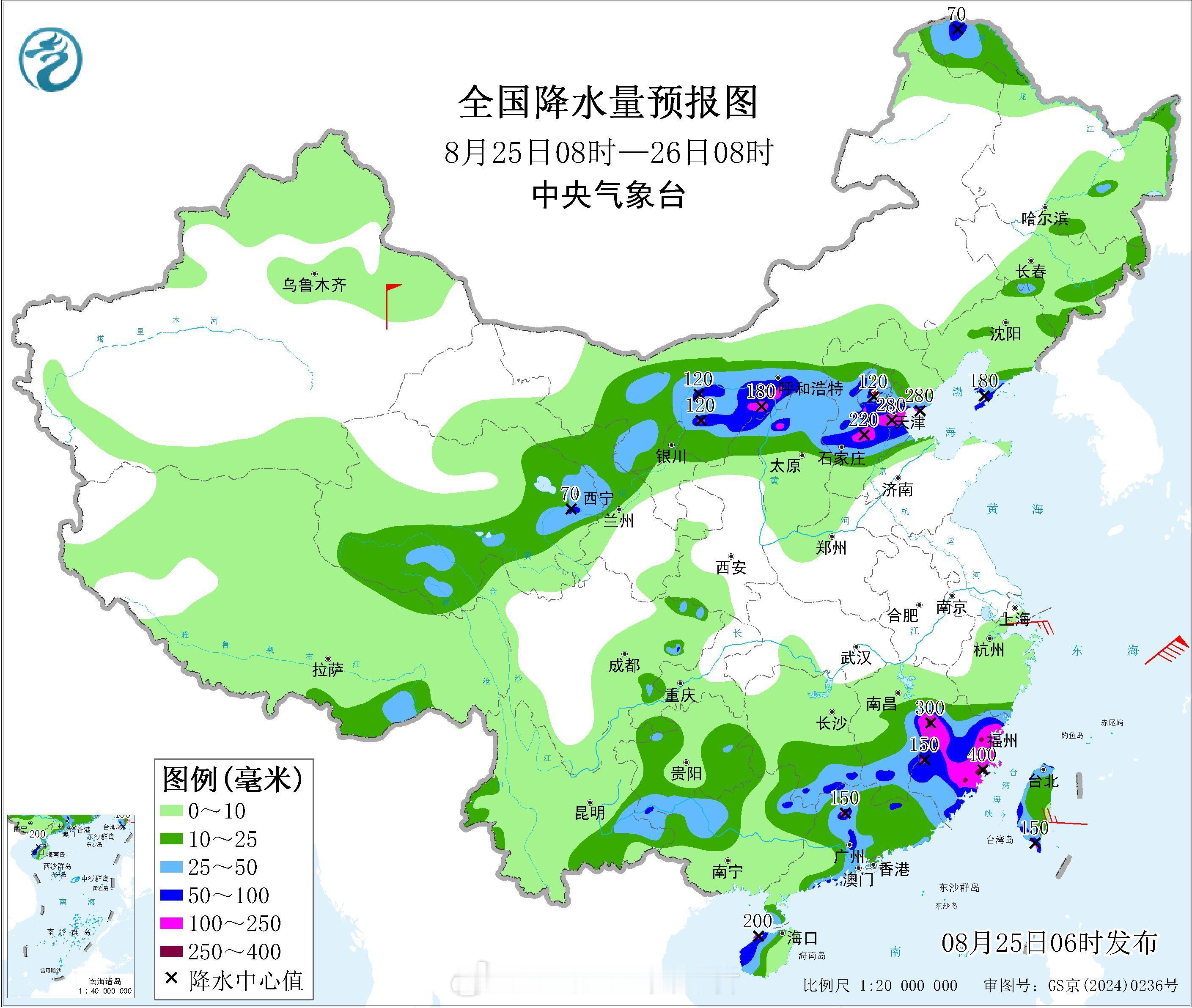 气象观察团台风【副高南北两侧都有强降雨】虽然台风紫檀在北部湾上龟速移动，但它的发