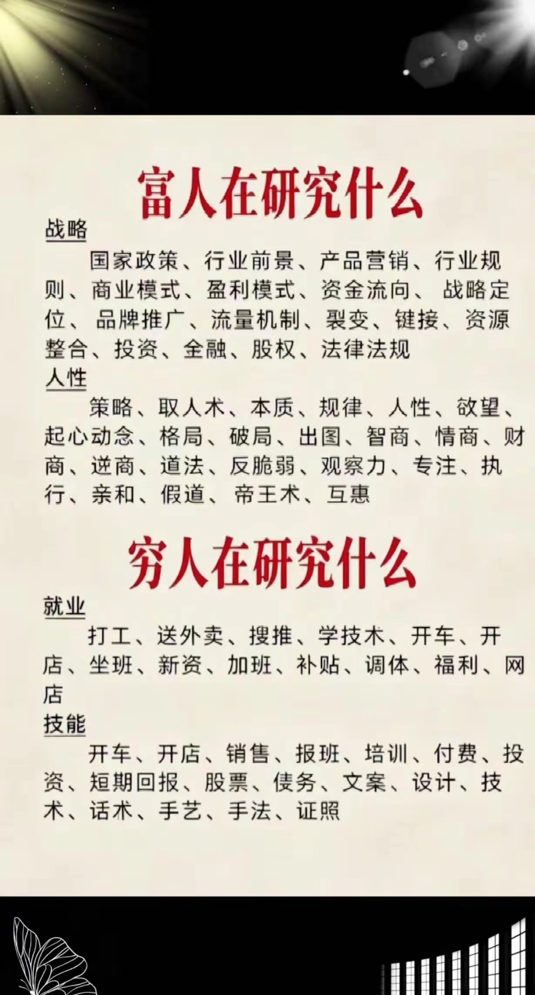 “思维的区别。”​​​