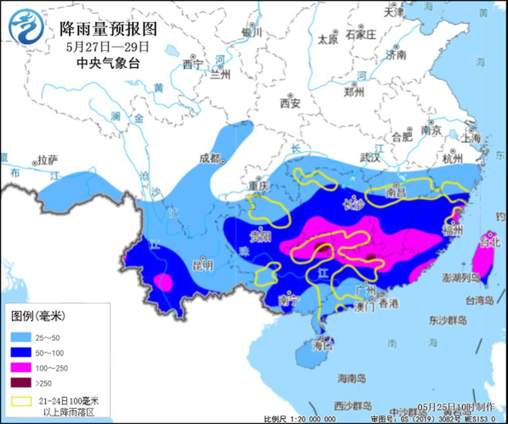今年以来南方最强降雨过程来袭, 暴雨灾害风险高