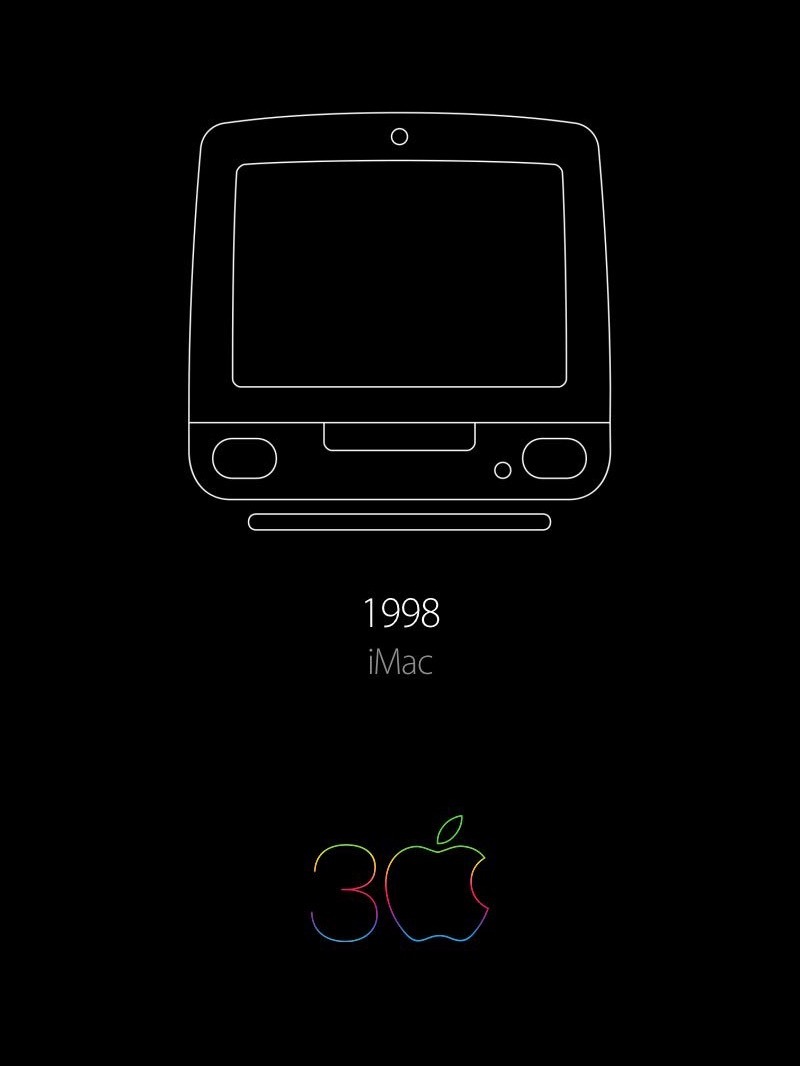 1998年8月15日，Apple推出iMac，28年了Apple