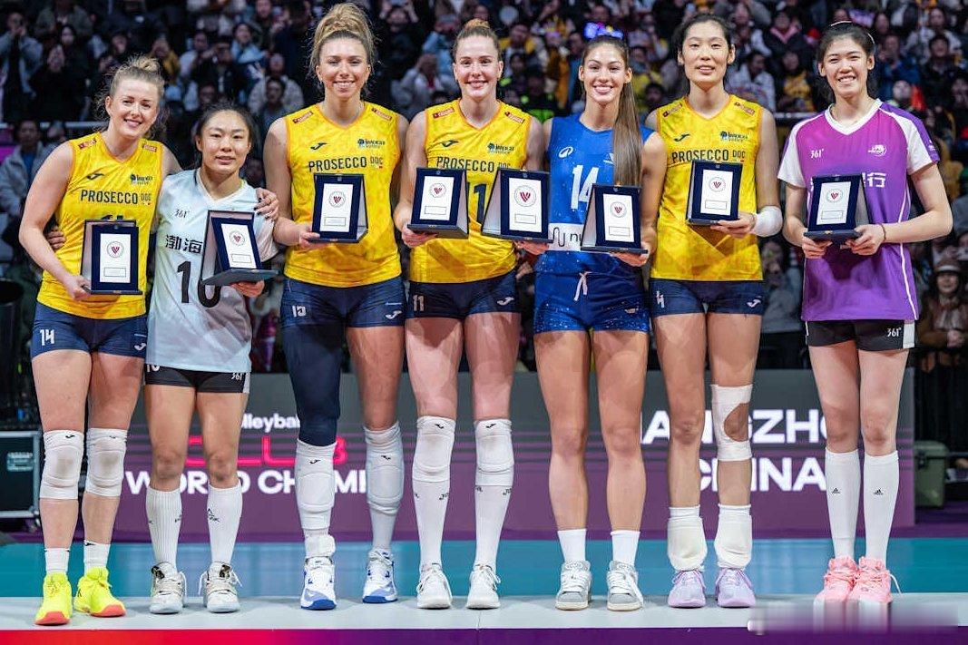 朱婷留洋第七季第七次征战世俱赛的朱婷，荣获两次最有价值球员称号👑，并4次当选