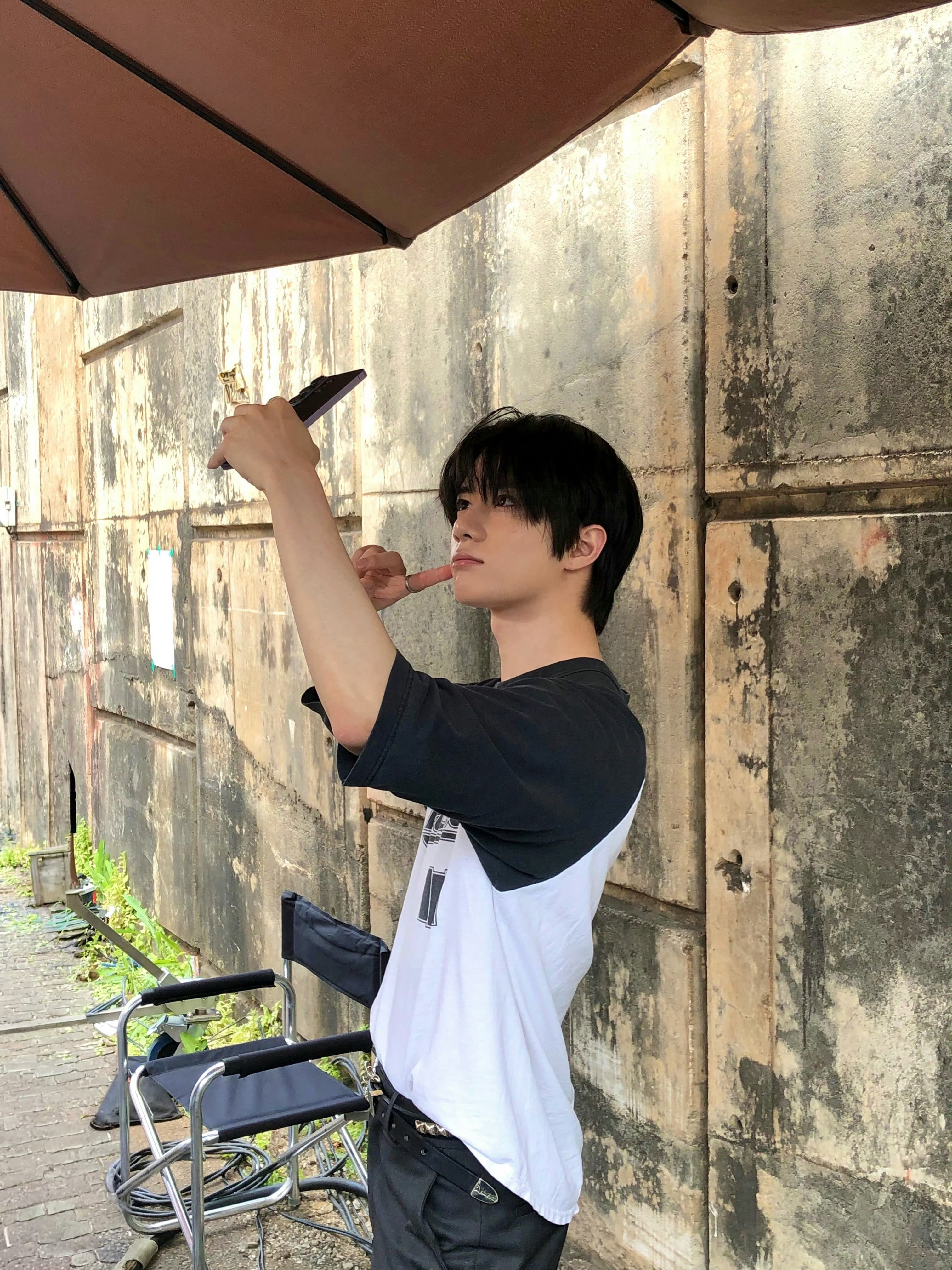 歪。我这里信号不好。
