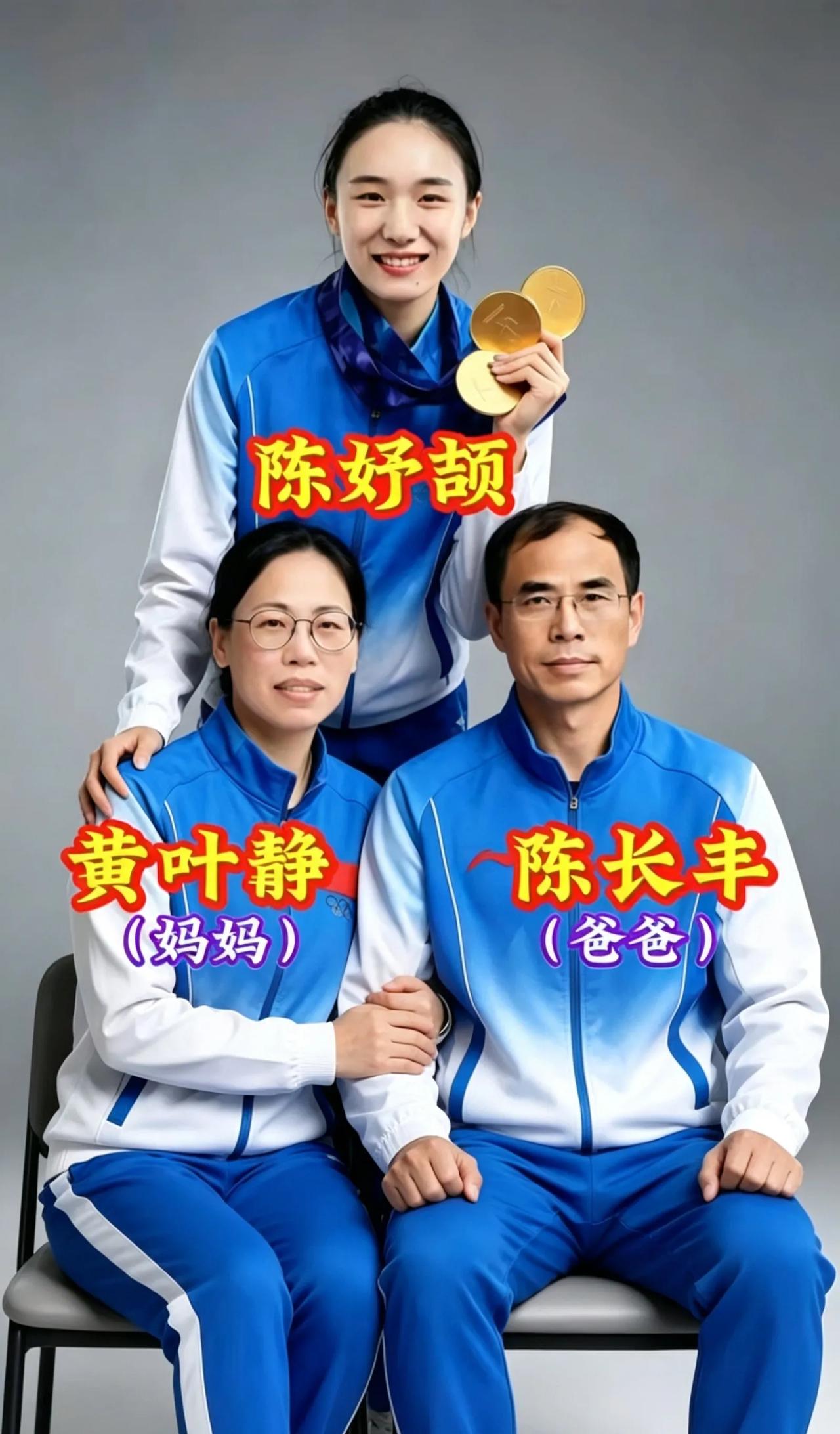 亚运三金一银的亚洲女飞人小孩姐陈妤颉，出生于体育世家。天赋异禀遗传基因强大呀！