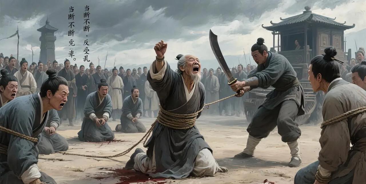 元平元年，刘贺被废，霍光下令将其从昌邑带来的二百多仆从全部诛杀。刑场上，有人临死