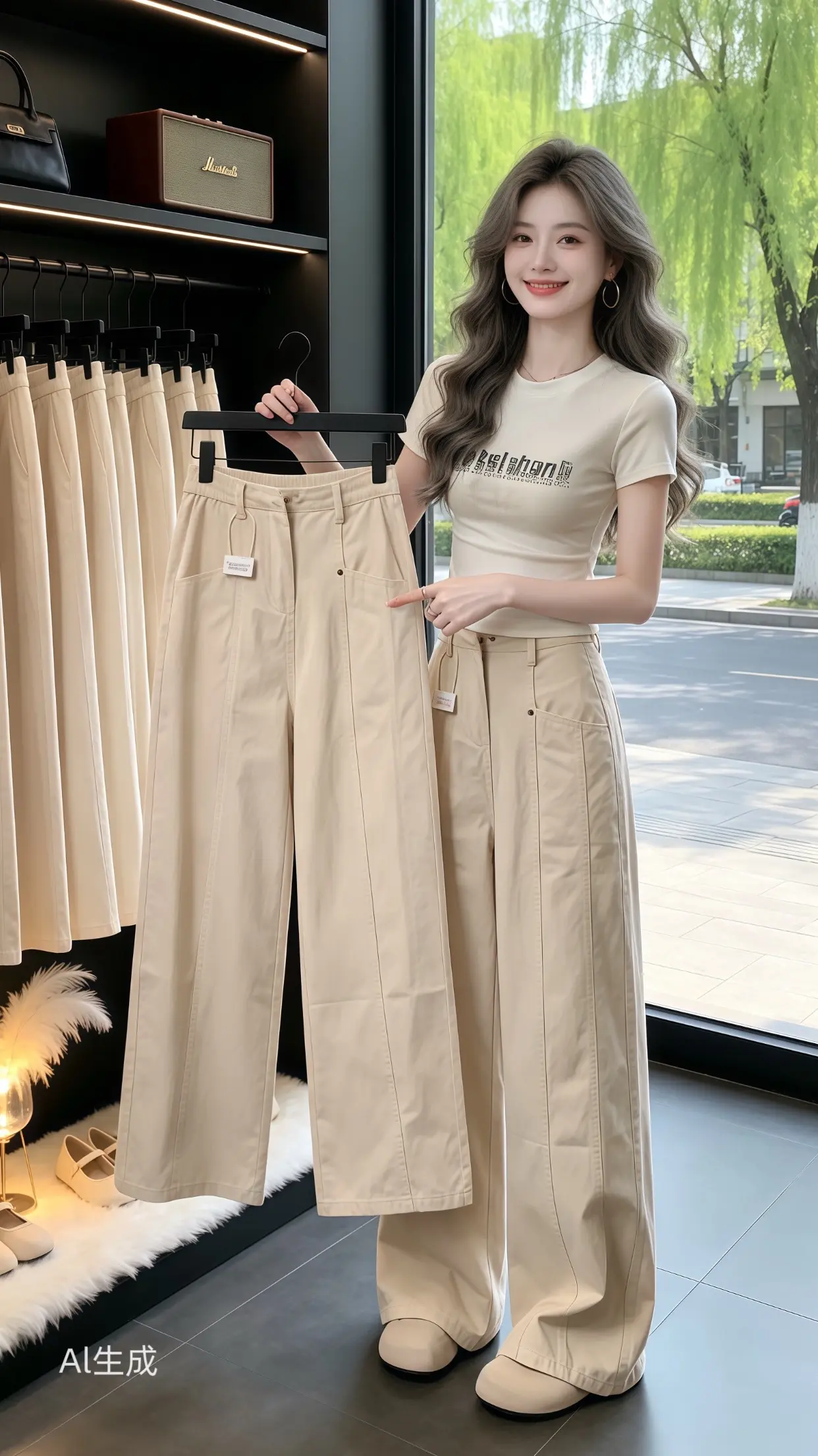简约基础穿搭太耐看了 女生都在找的裤子 夏日通勤休闲穿搭 一条白裤子的...