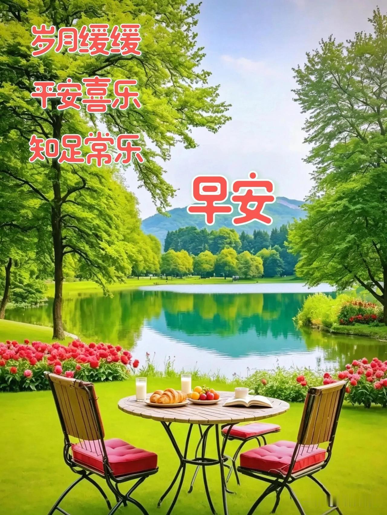把烦恼留在昨夜，带着欢喜开启崭新清晨，早安。