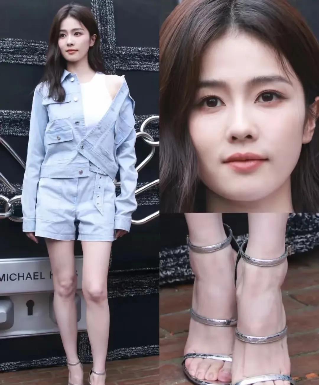 白鹿好养眼啊！妥妥的女神一枚！一双迷人的大长腿，太抢镜啦！浑身散发着一股魅力！蓝