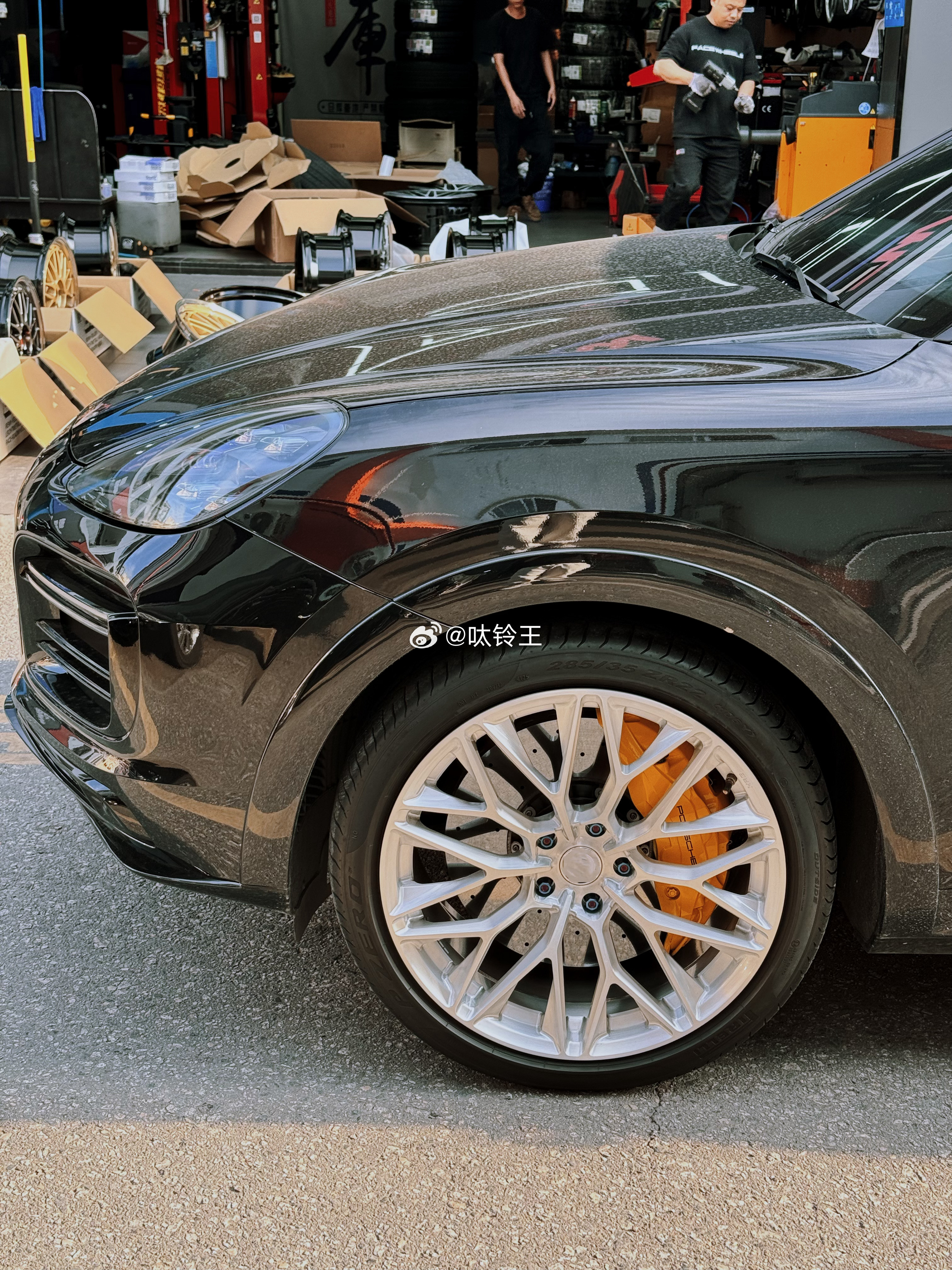 保时捷卡宴coupe，22寸完工案例供参考