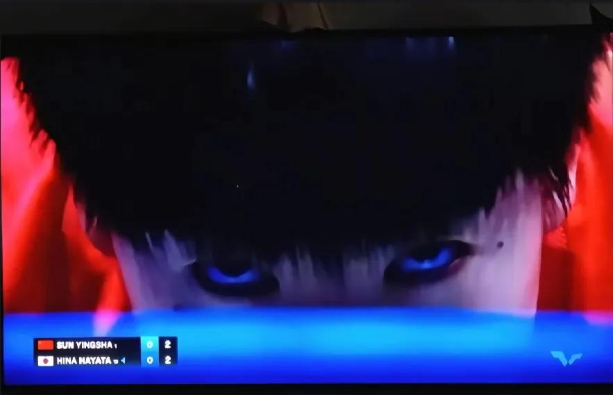 莎莎这猎杀式的眼神，谁见了不怕，真有种雄狮出猎的感觉。这是瑞典大满贯女单
