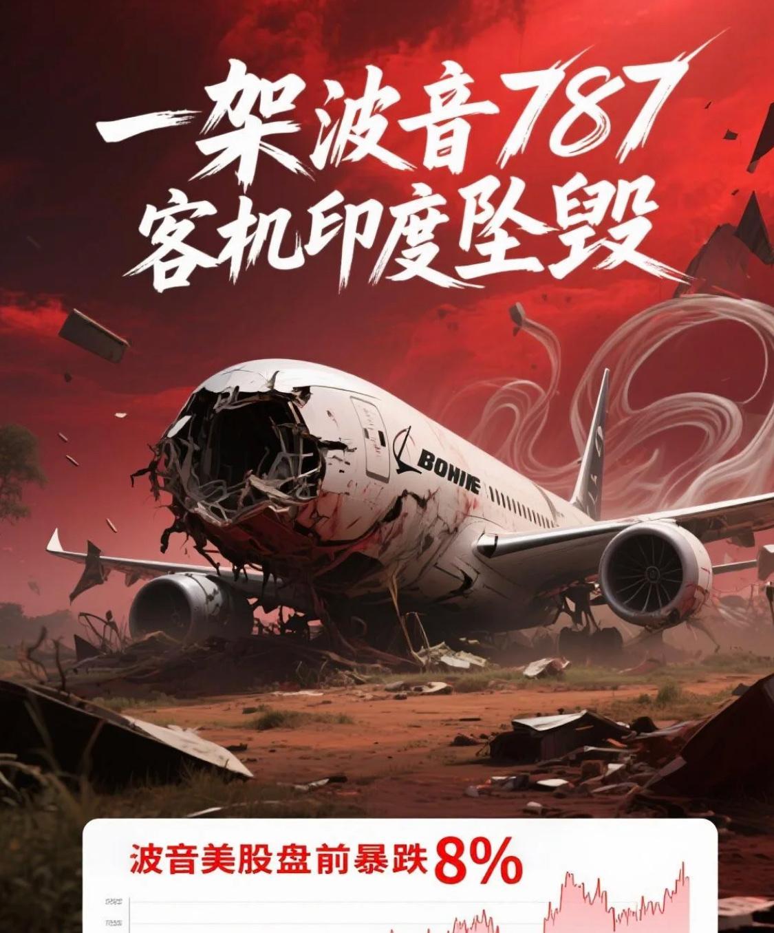 你们可能不知道，印度这次失事的飞机，波音787，是世界上最先进的飞机…平