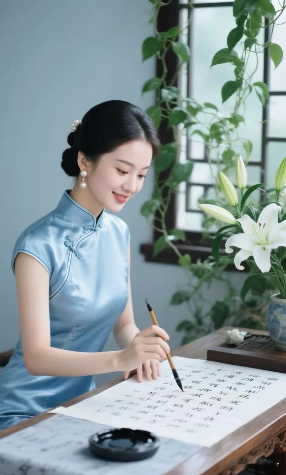 上联：青竹平凡存傲骨下联：兰花藏幽盈暗香