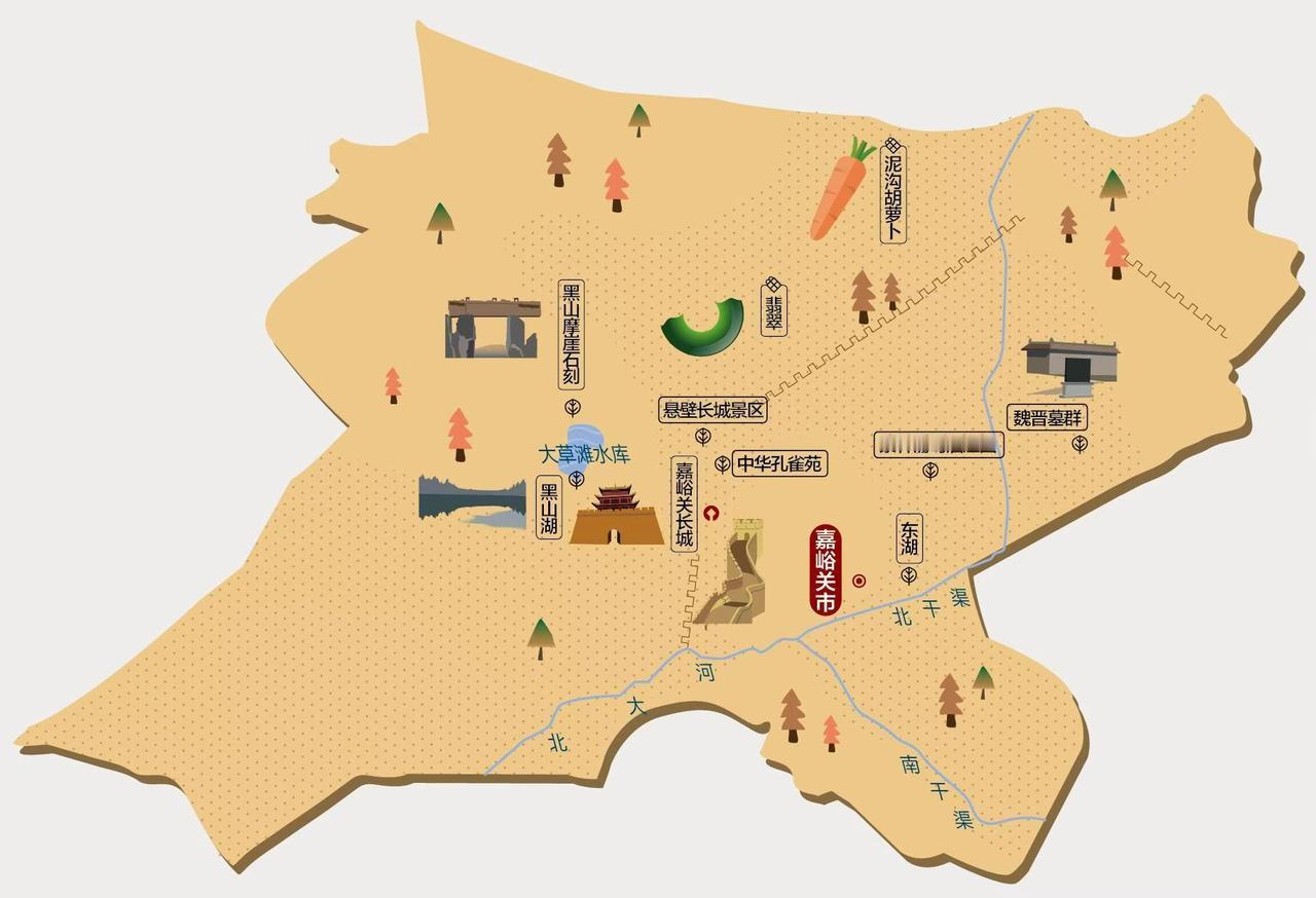 嘉峪关是一个小得可怜的地级市，面积仅仅1224平方千米，比广东寸土寸金的珠三角地