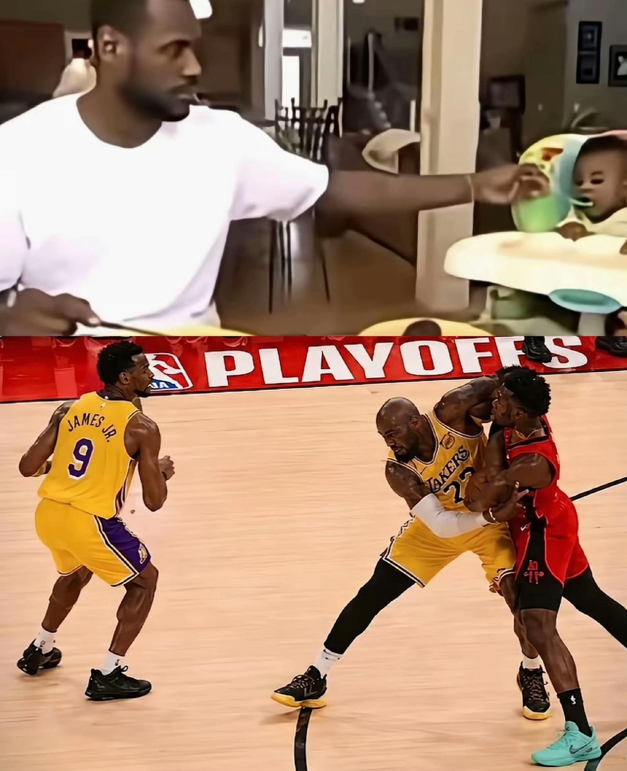 小时喂奶，大了喂球！如果你也是一位儿子的父亲，肯定懂这一幕的含金量。多少人跟我