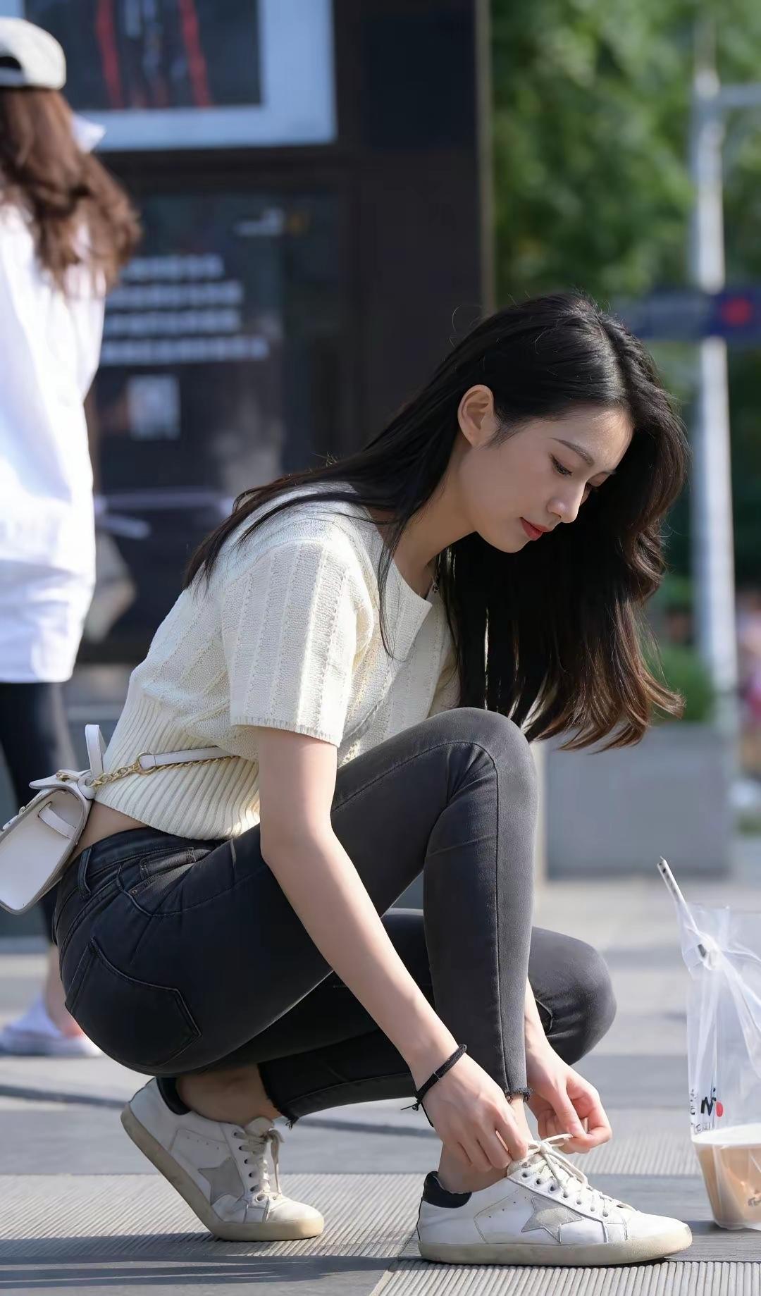 每日穿搭，牛仔裤系列美妞们日常穿搭分享穿搭