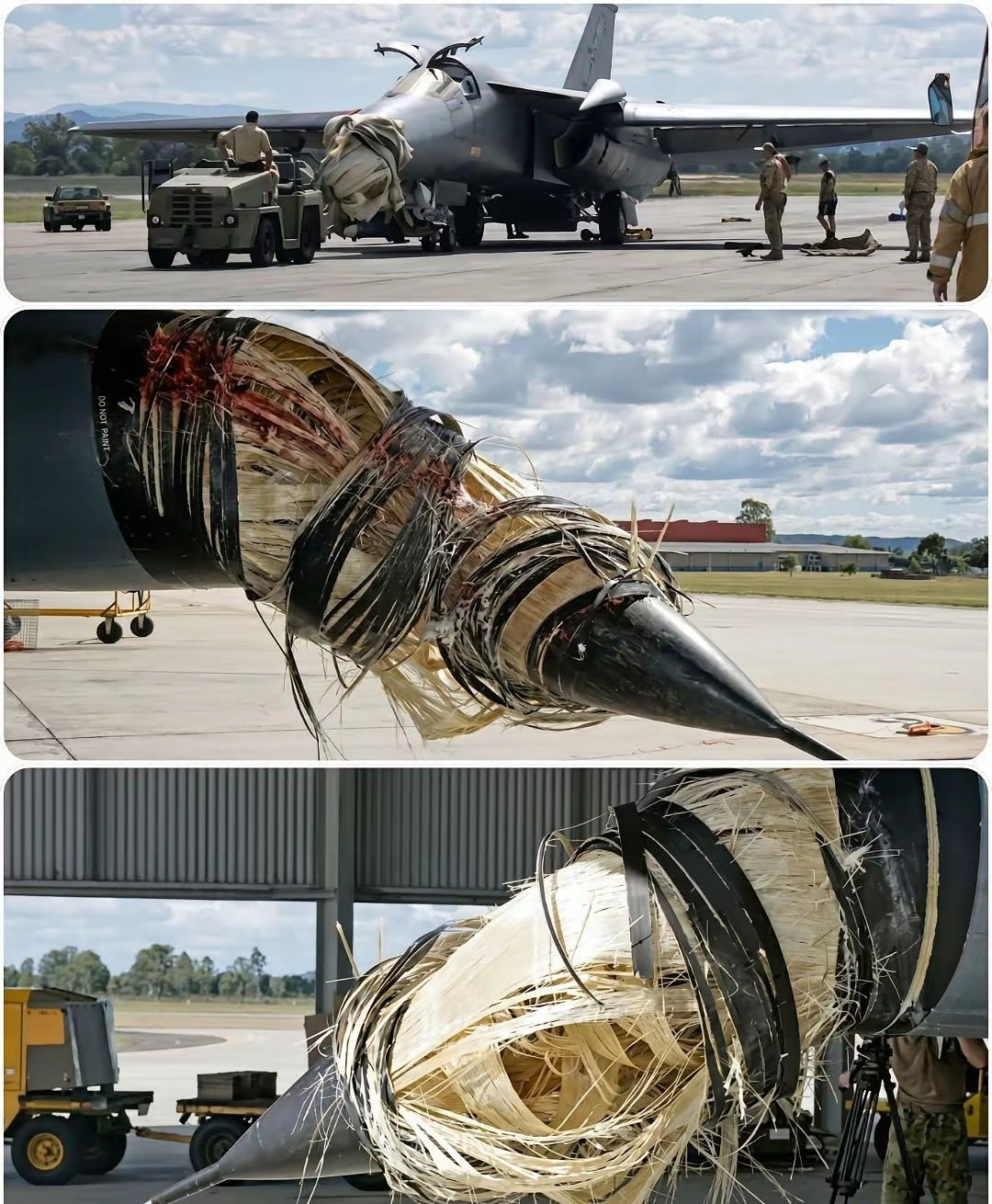 飞机雷达罩并不是想象中的一块金属皮钣金成了尖尖的形状。军事