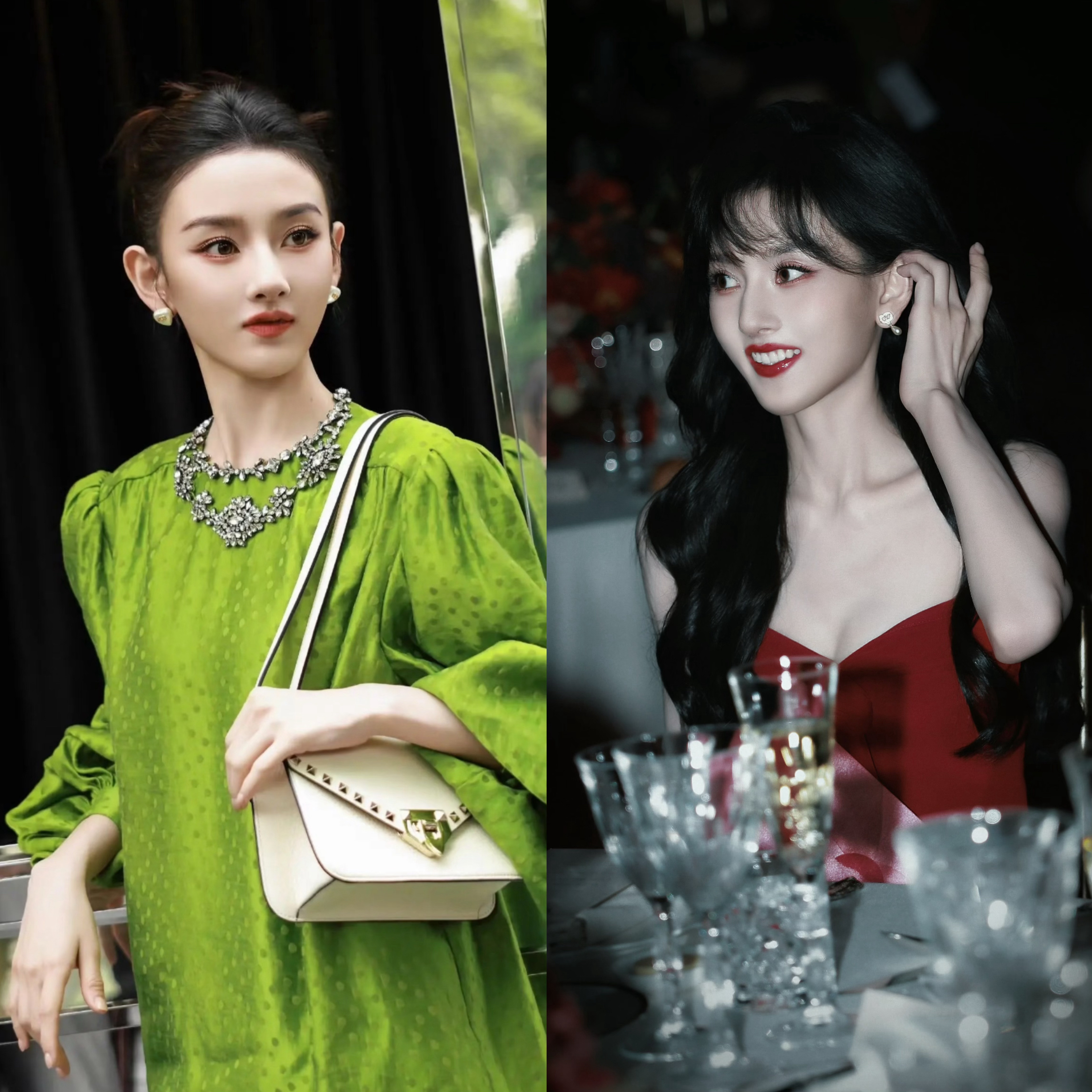 宋祖儿被指瘦脱相了宋祖儿不是昨天才出现了吗？两套都很美，明艳大气又落落大方。到