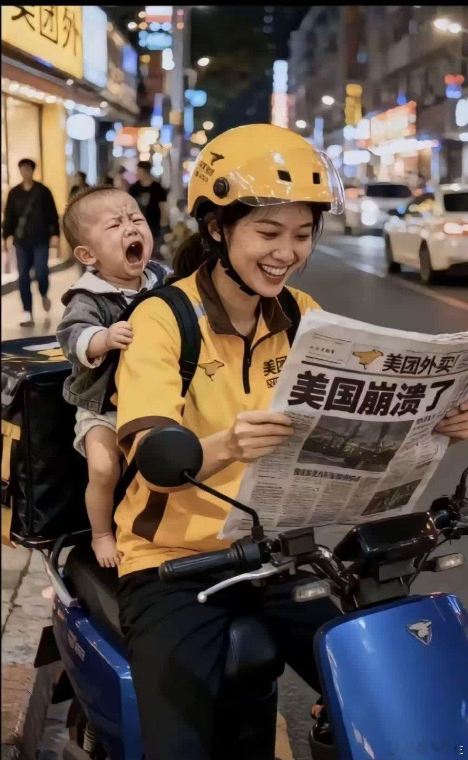 怀着愉快的心情送外卖！