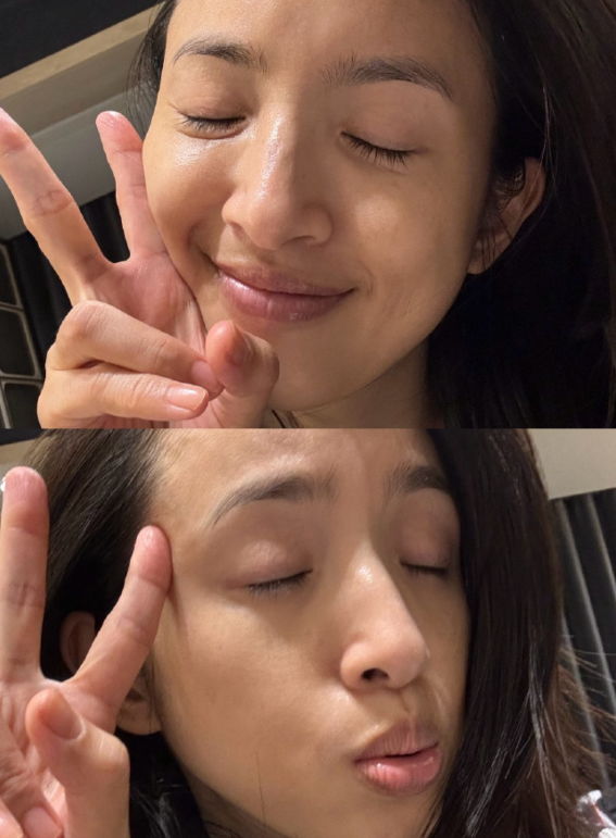 43岁林依晨素颜状态❗儿女双全美丽如初非常不错了四十多岁这状态太顶天了！