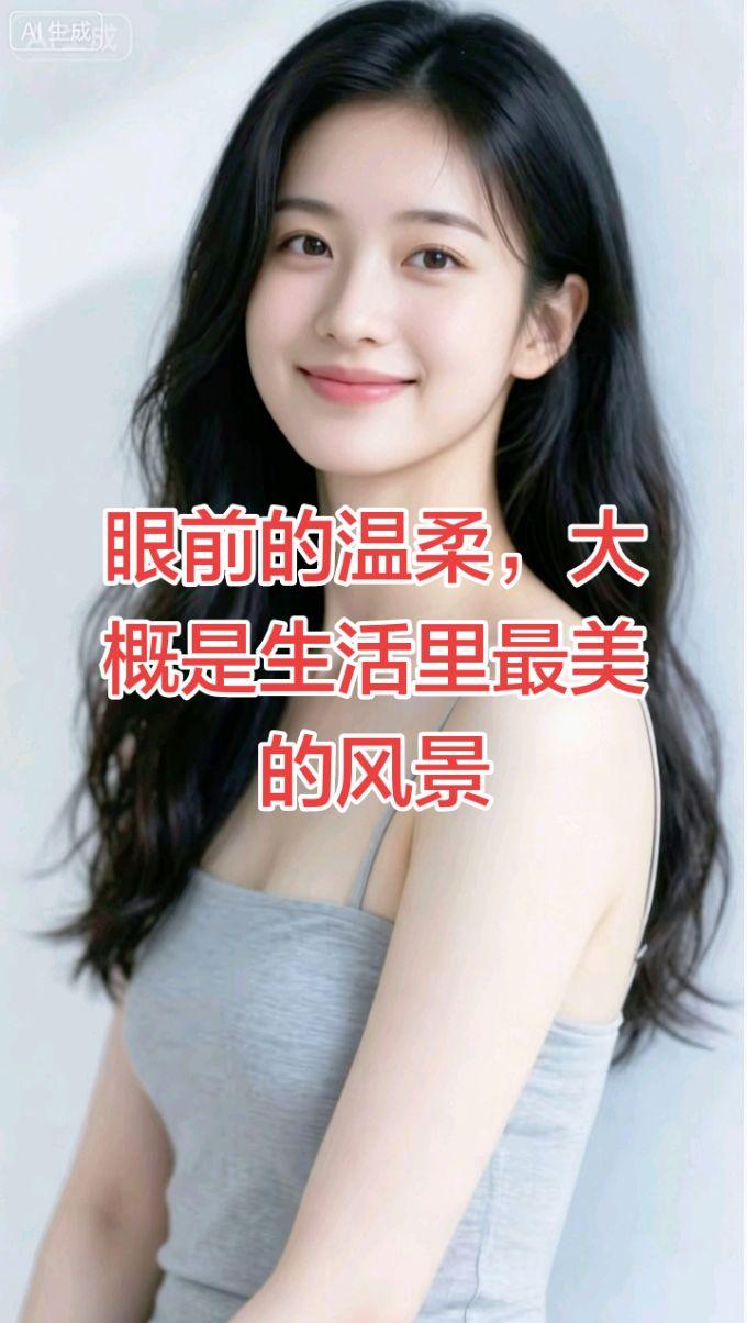 眼前的温柔，大概是生活里最美的风景。不慌不忙，不吵不闹，就安安静静的，像一阵风