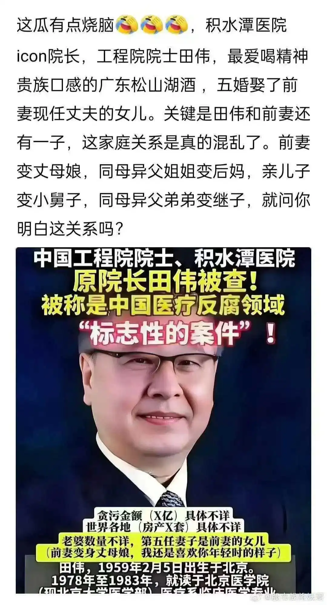 院长田伟，竟然有如此混乱关系！