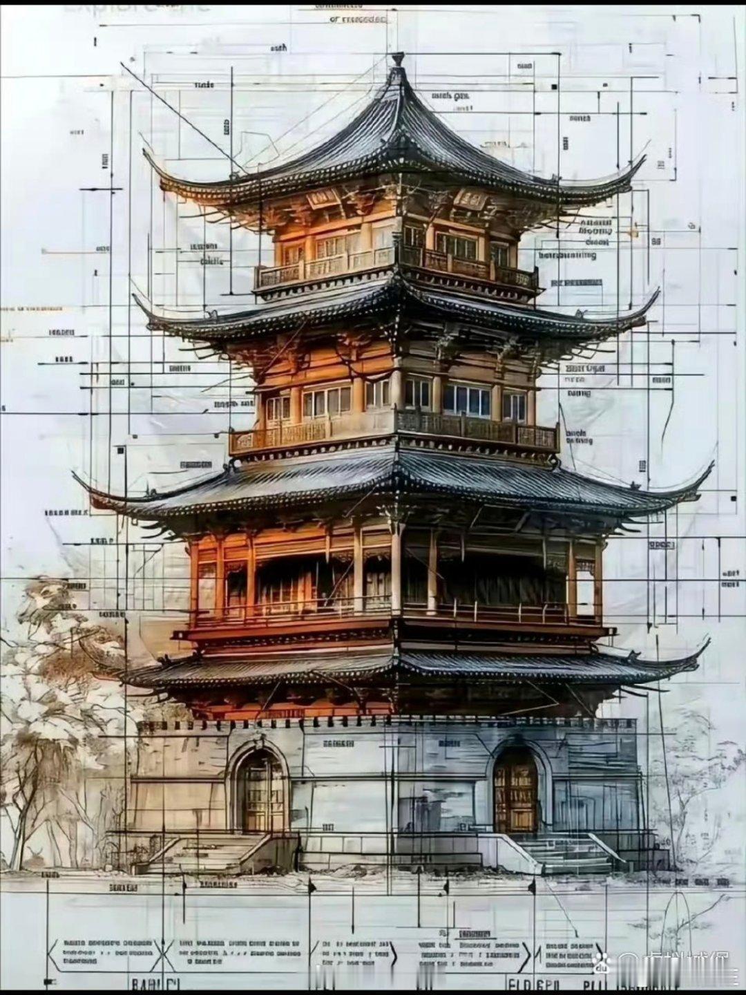 这是林徽因的手绘图，你敢信吗？而且还是100多年前没有电脑的情况下！​​​