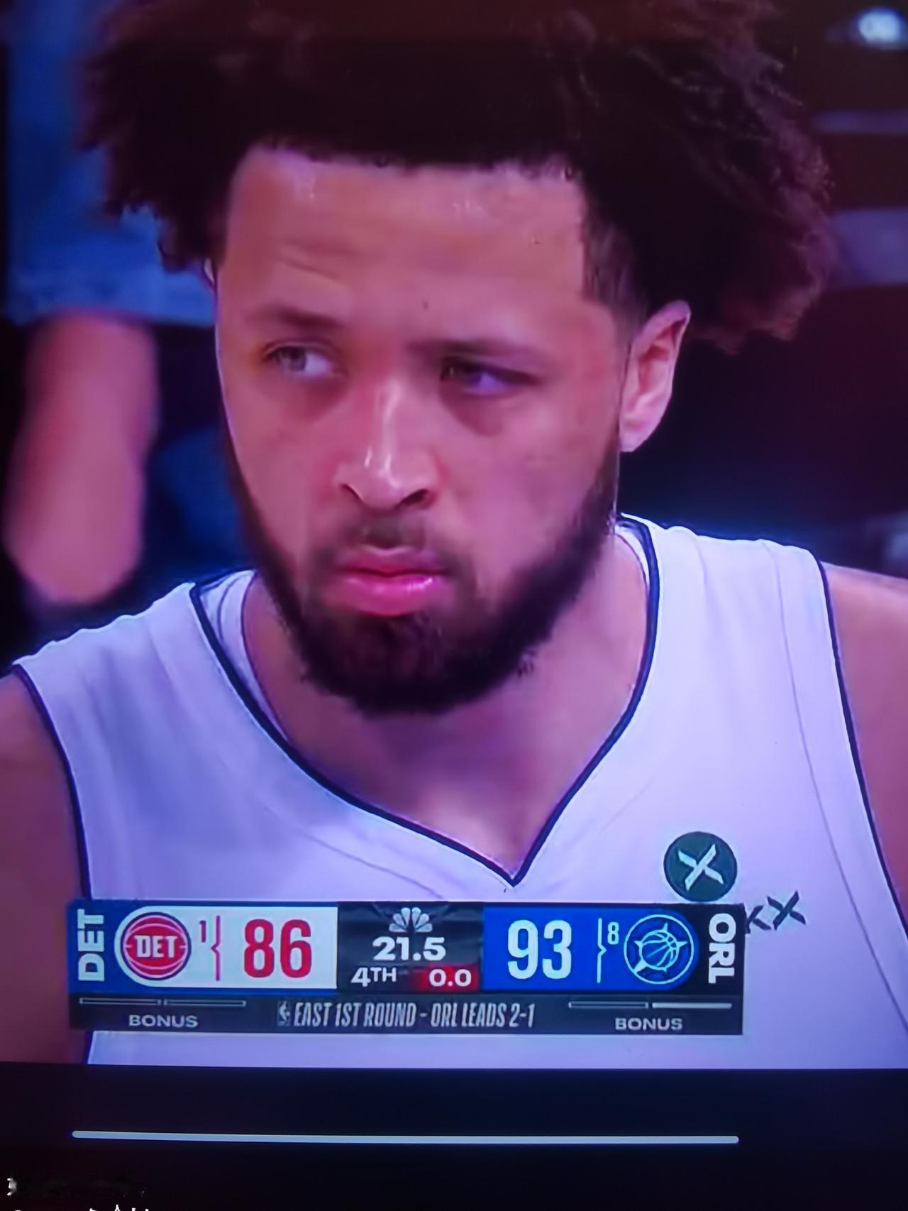 坎宁安的最大的问题东部季后赛首轮，活塞客场88-94，再输魔