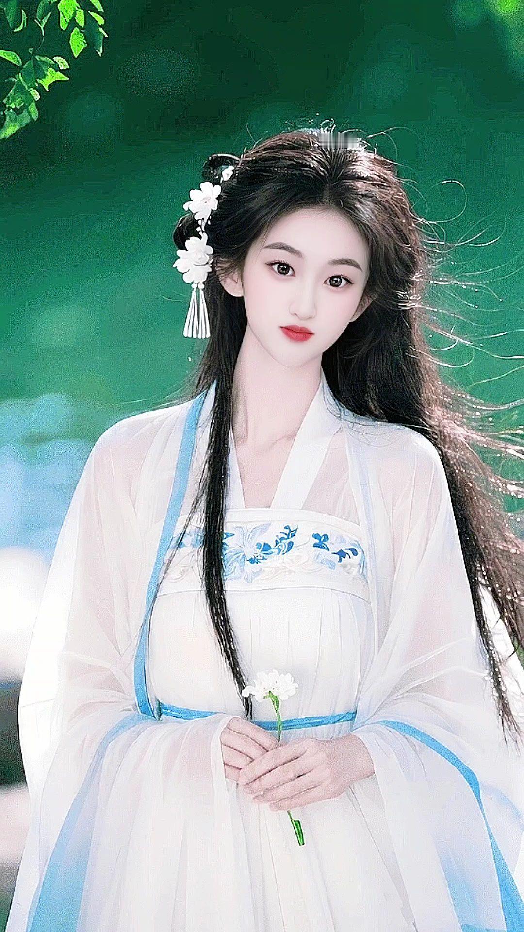 汉服清冷系古风古风写真古风美人优雅气质