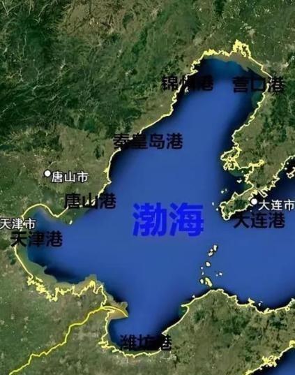 毛主席真是高明，不服不行！原来今天的渤海能完全属于中国，没有一艘外船胆敢驶入，完