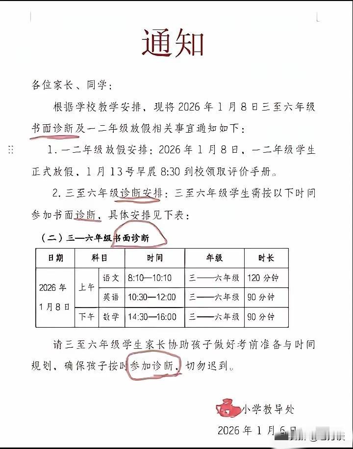 小学严禁期末考试！对于上有政策下就有对策，不是不能期末考试吗？那怎么检查学生的学