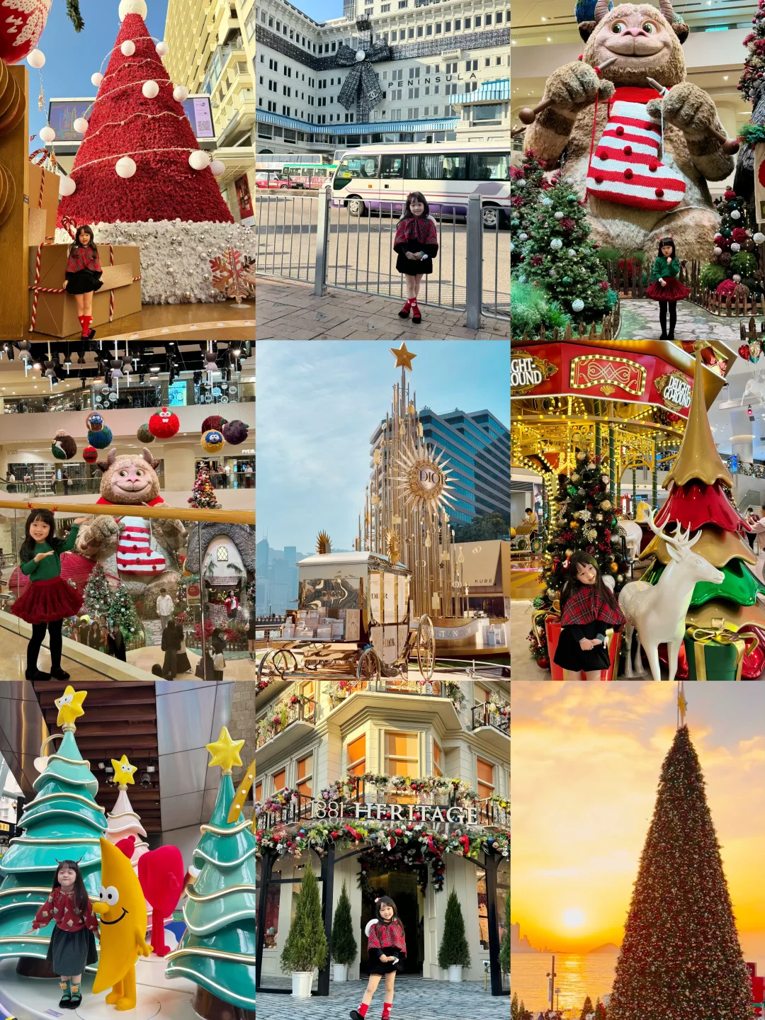 女儿已经开始催我带她去香港圣诞行啦🎄
