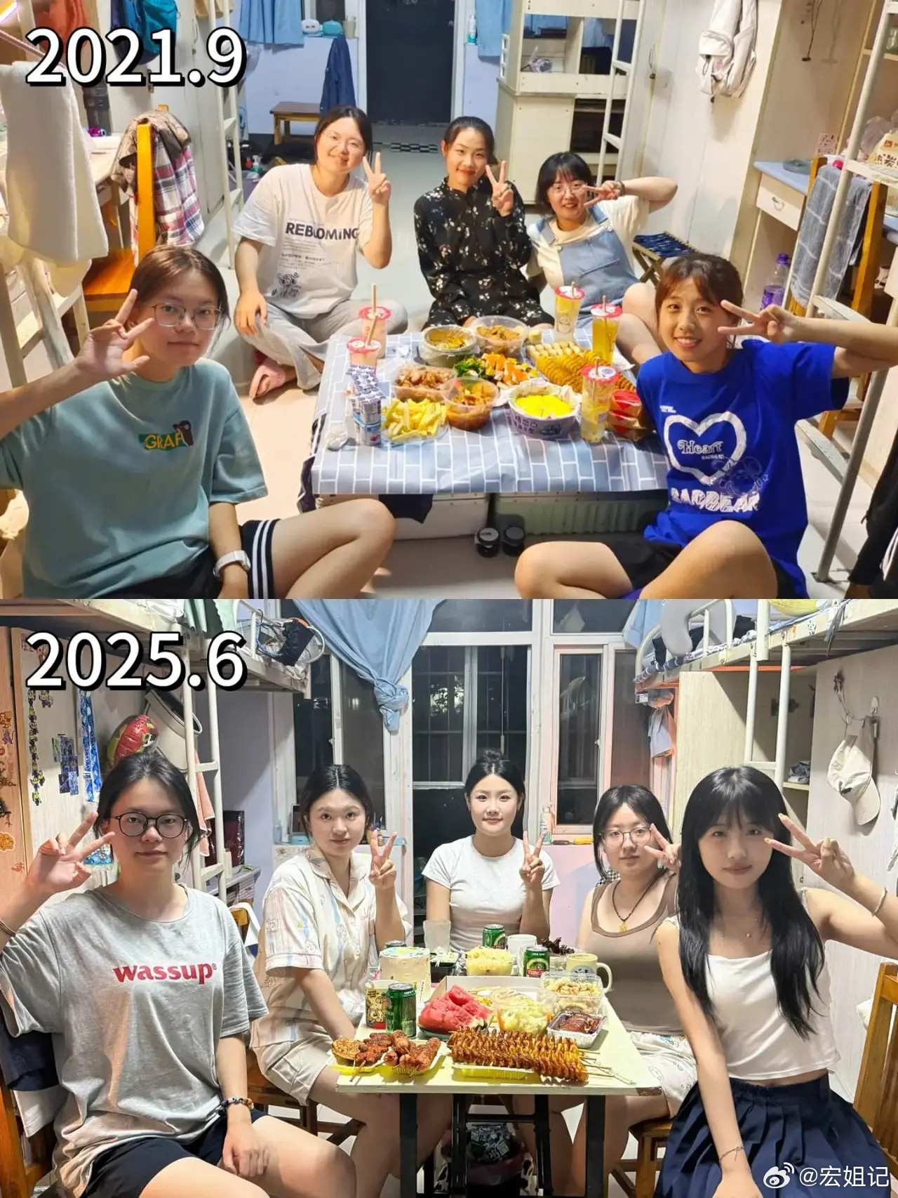 大学四年，这个宿舍里谁的变化最大？