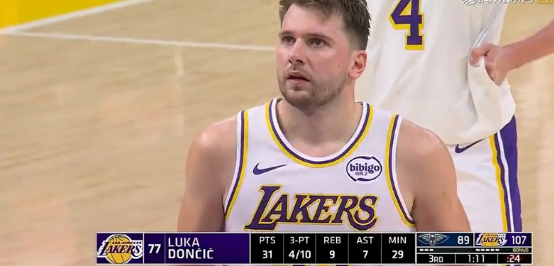 湖人对于东契奇依赖太大了，东契奇也是够厉害，今天面对东部倒数第一鹈鹕，上半场领先