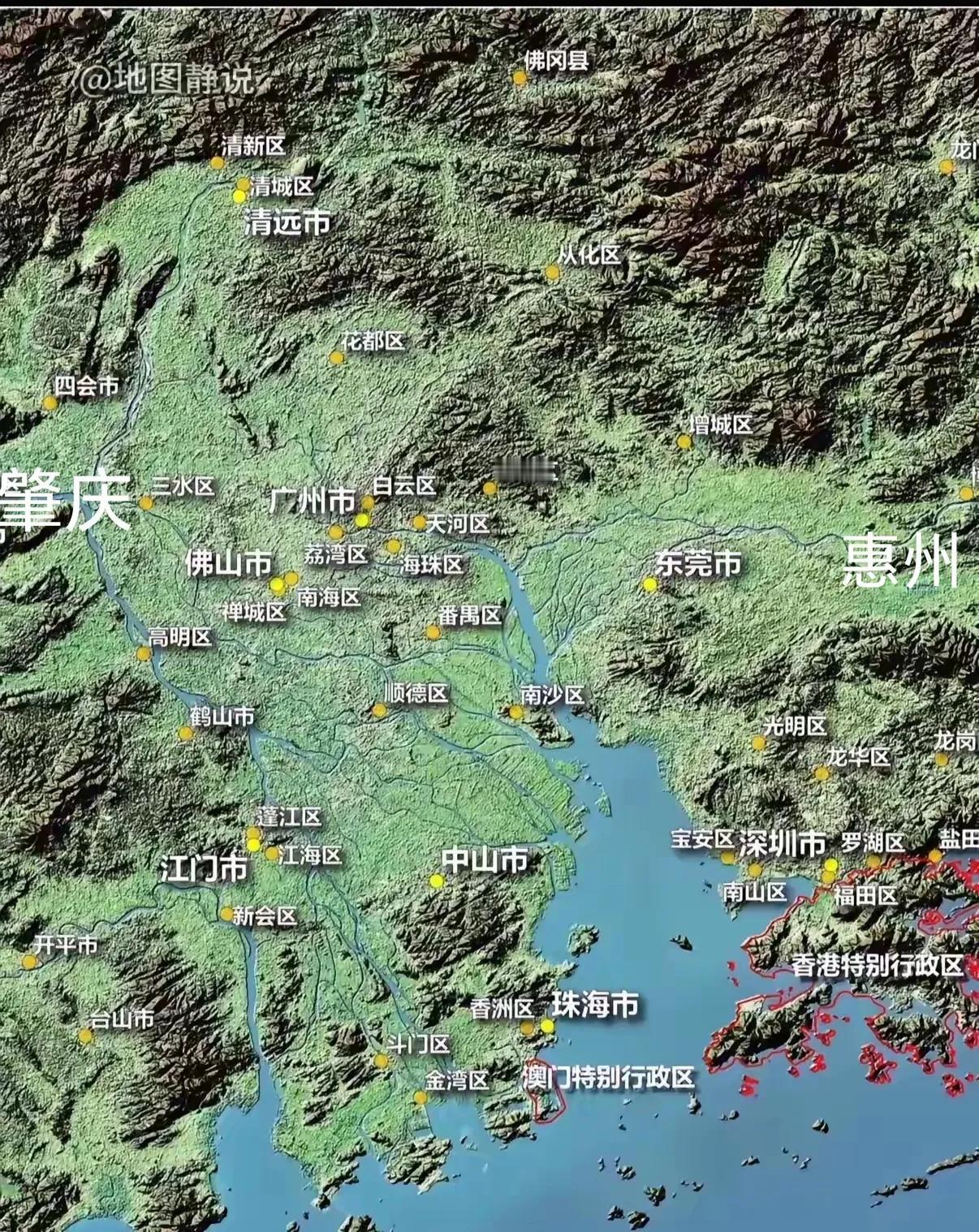 粤语应该是从古广信（今梧州至封开）流迁到广州（珠三角）的。‌在距今7000–50