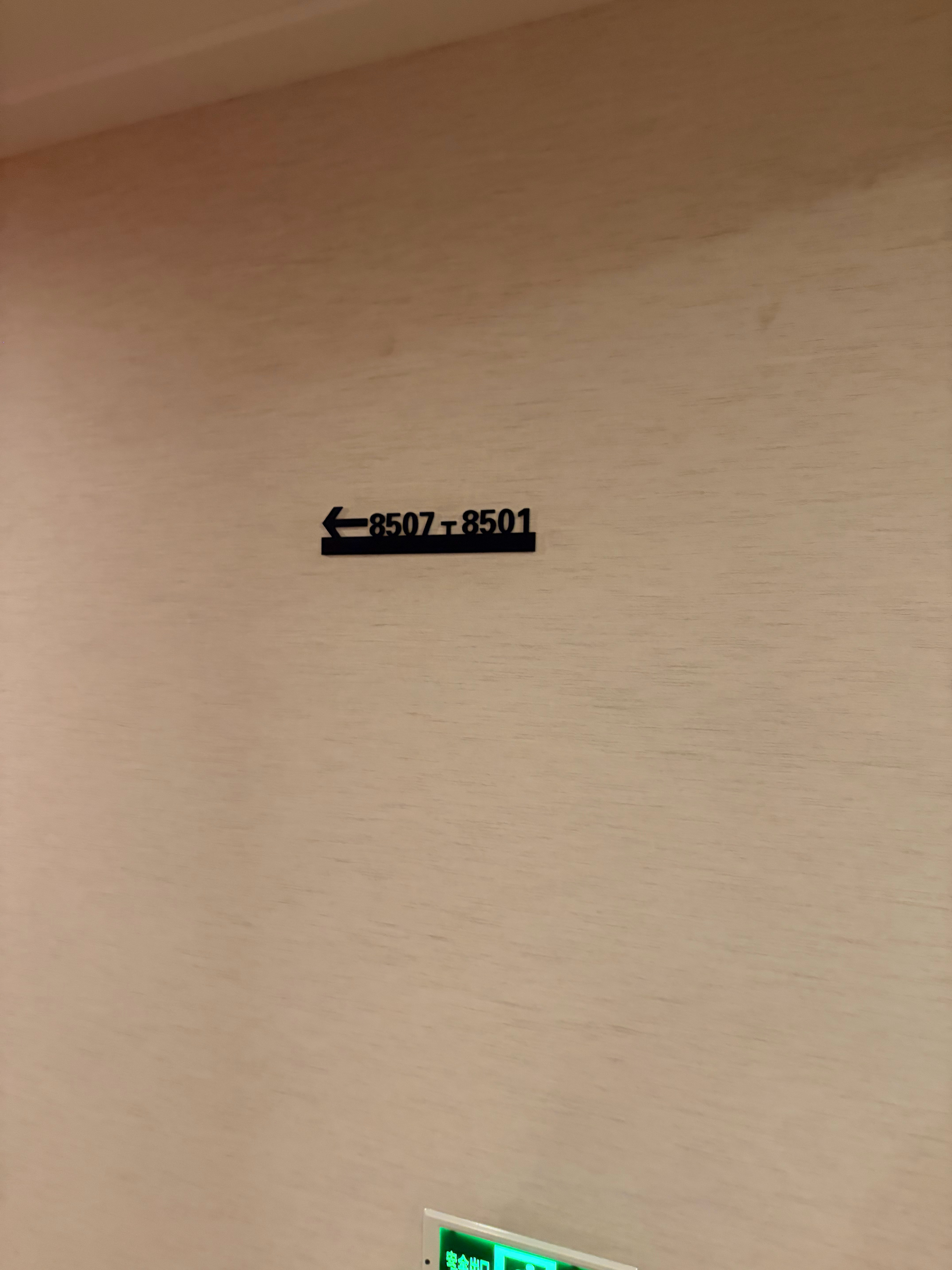 没见过这么蠢的指示牌，电梯出来左右两条走廊，分别给了两个指示牌，没其他指示牌了。