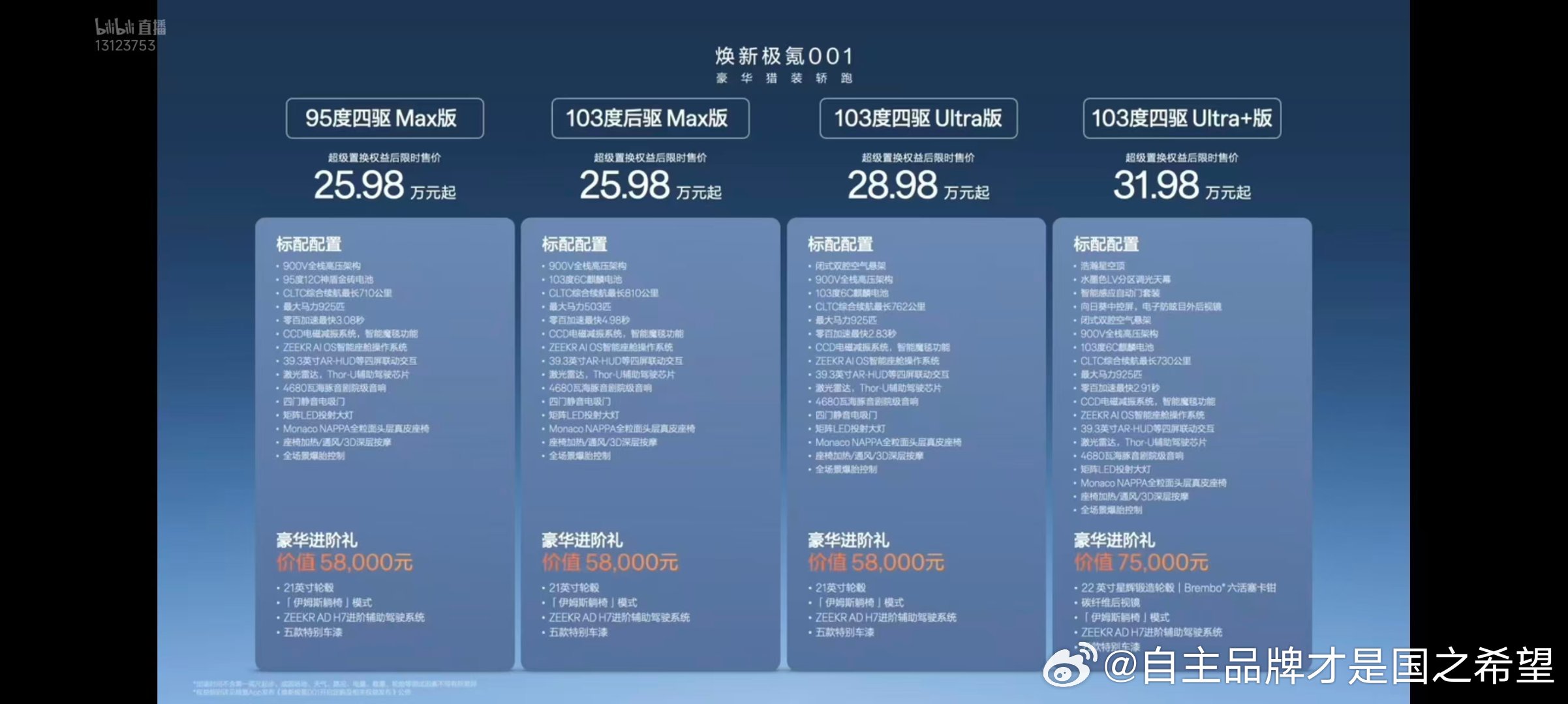 汉发布的同时极氪001新剑出鞘900v高压平台兆瓦闪充12C铁锂版本以及三