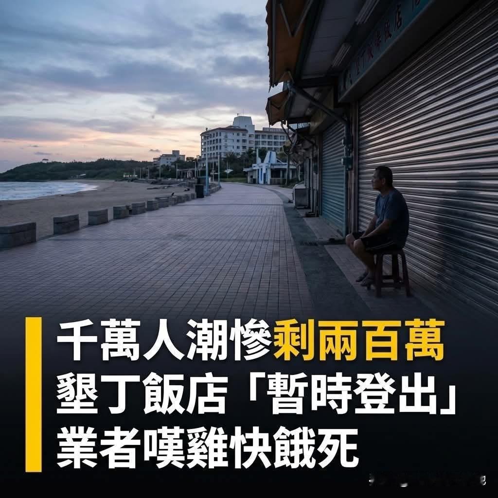 大陆游客不去台湾省旅游了，南部垦丁美丽的海滩只好留给当地人和青鸟绿脑怪独享。以前