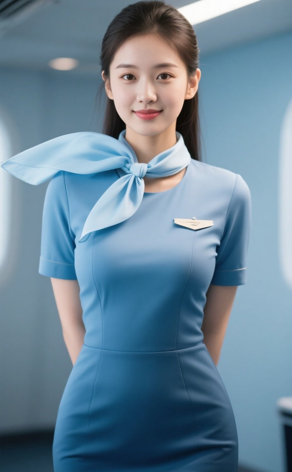 娇媚空姐制服写真，撩动心弦