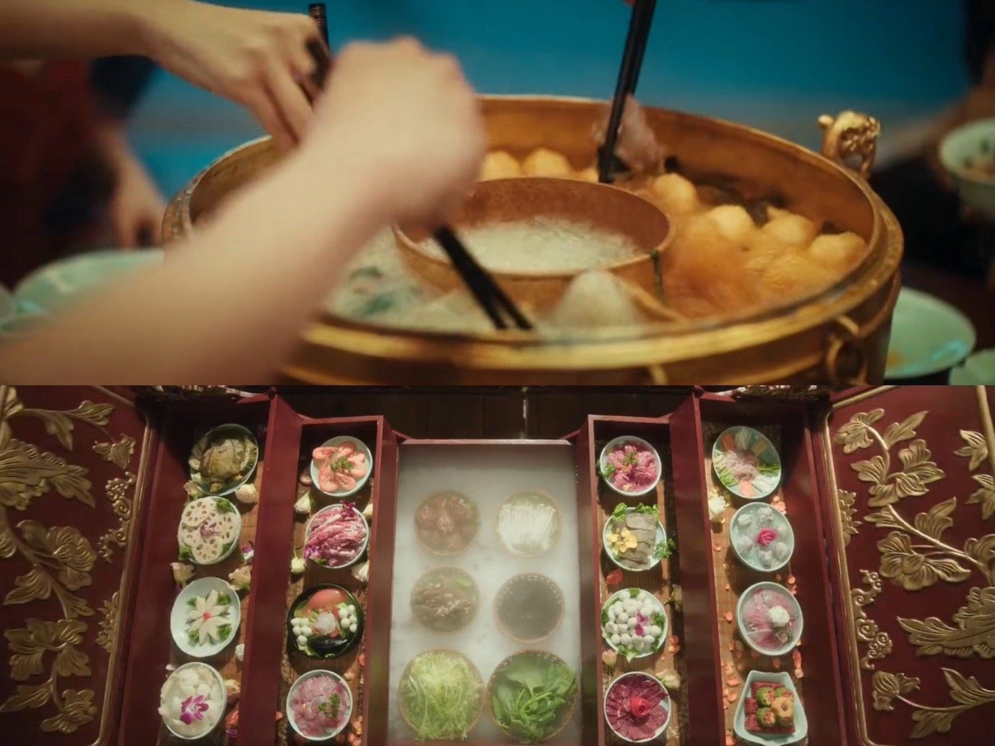 王楚然妖妃演累了吃口火锅祸国妖妃的正确打开方式：白天搞事业防暗算，晚上吃火锅享