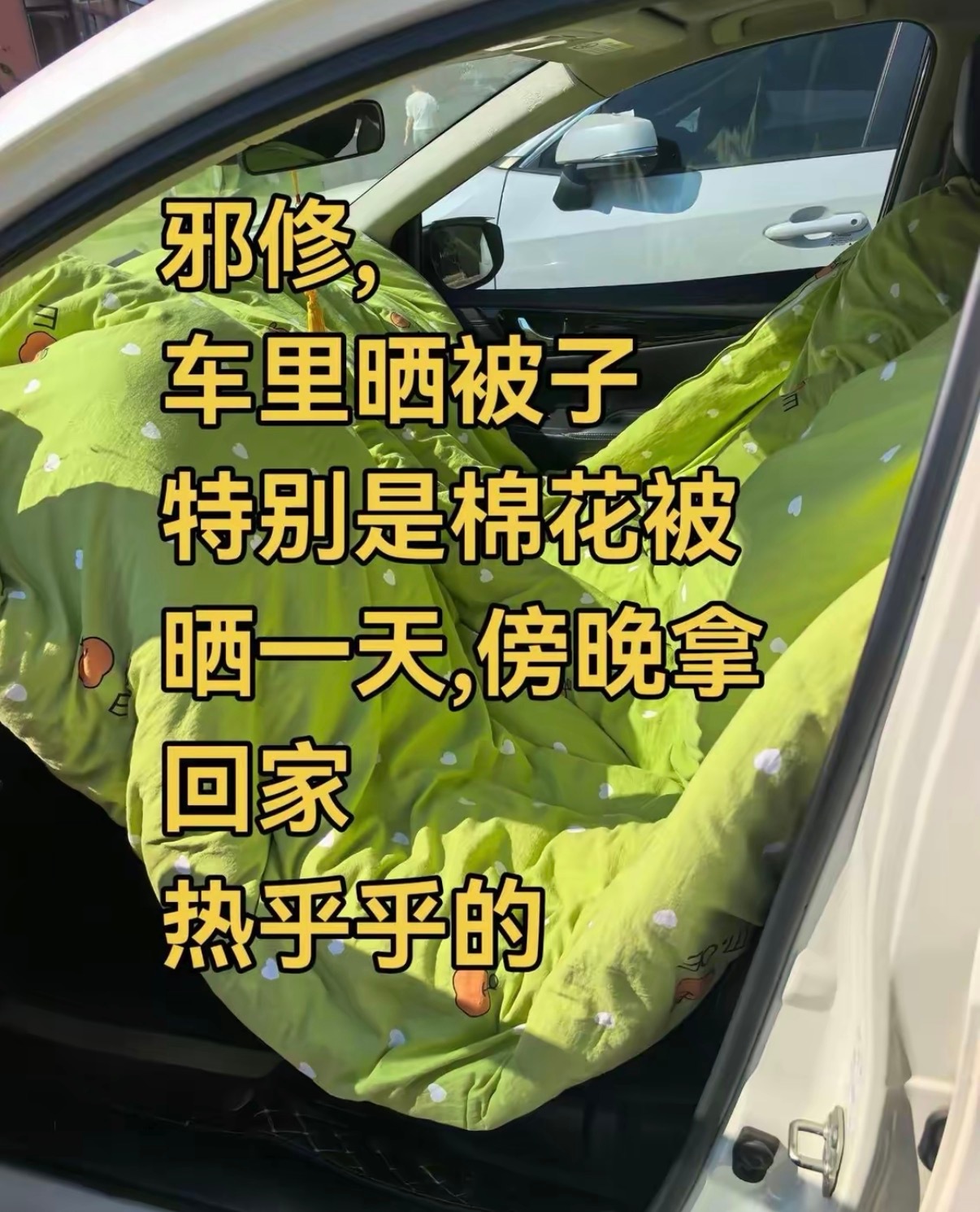邪修车里晒被子​​​