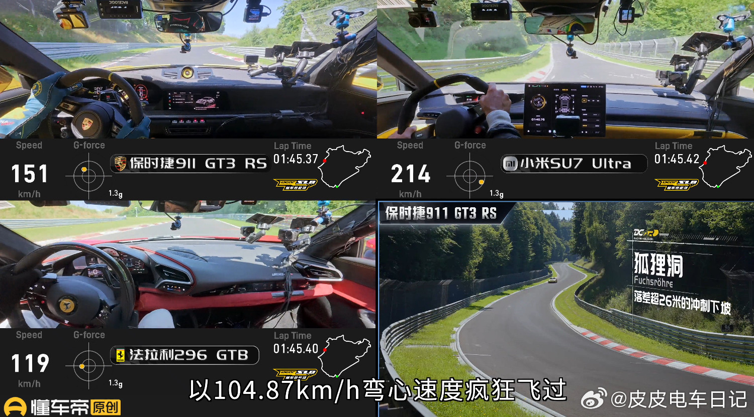 几天前某车帝上的懂车性能场，好多玩车的都看了。其实，三辆车在去年跑完这一圈后，马