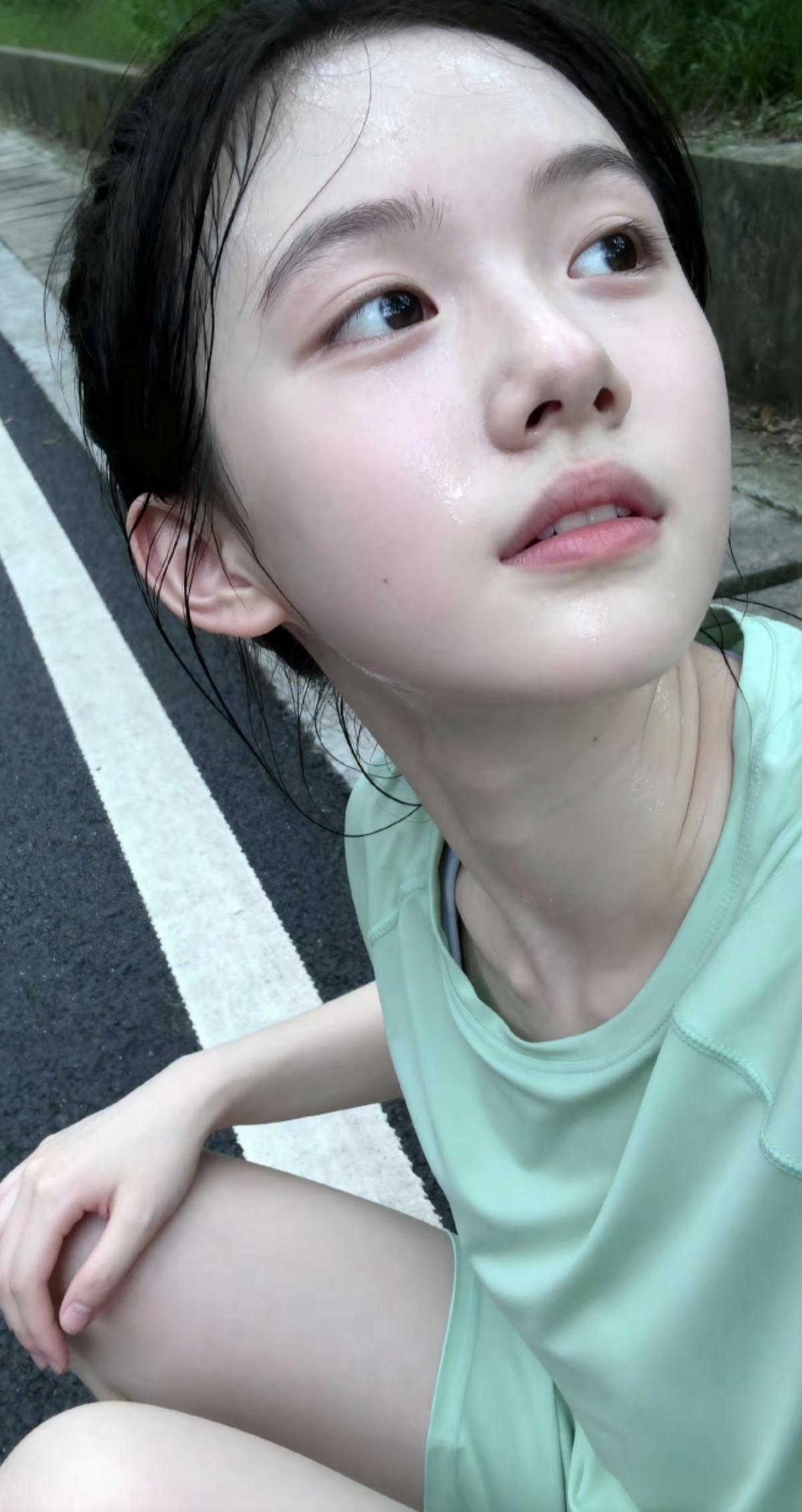 爱运动的少女美少女