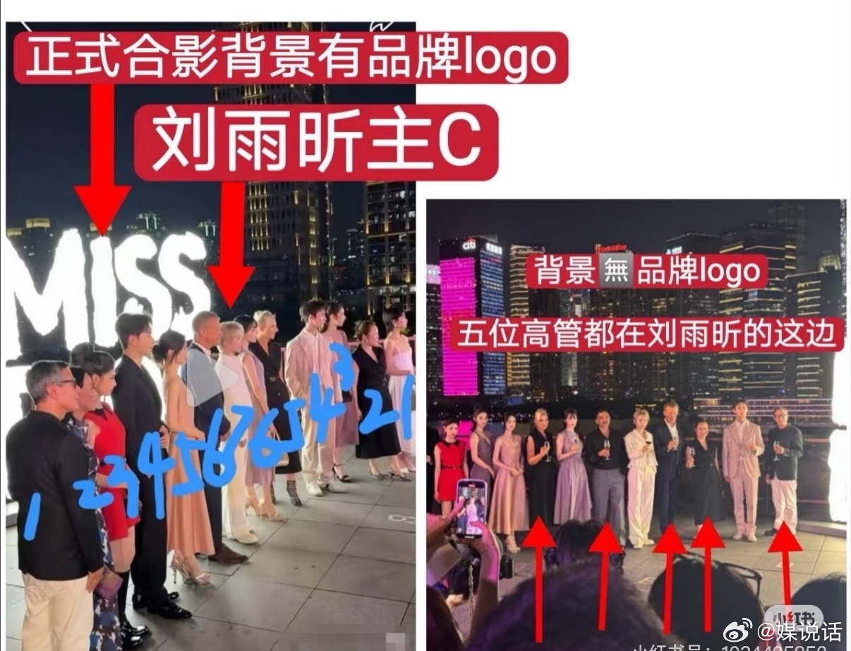 迪丽热巴迪奥大使合影站C大合影应该是有logo的这一版吧？我看Dior高管在i